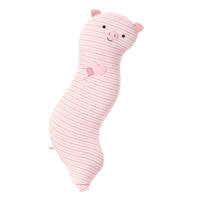 乐瓜睡觉夹腿抱枕女生粉红猪长条睡觉专用抱着睡觉的公仔可拆洗