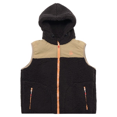 CHUMS洽洽鸟休闲抓绒连帽马甲