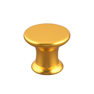 现代橱柜哑黑色金色拉手单孔圆形床关柜铝合金衣柜门柜子抽屉拉手