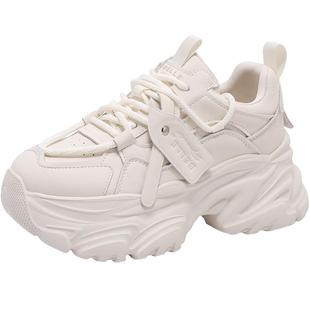 百丽小海浪老爹鞋女鞋春新款厚底休闲鞋网面透气运动鞋子D2W1DA预