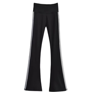 可达鸭家夏秋季童装甜酷女童显瘦显腿长修身喇叭打底裤紧身瑜伽裤