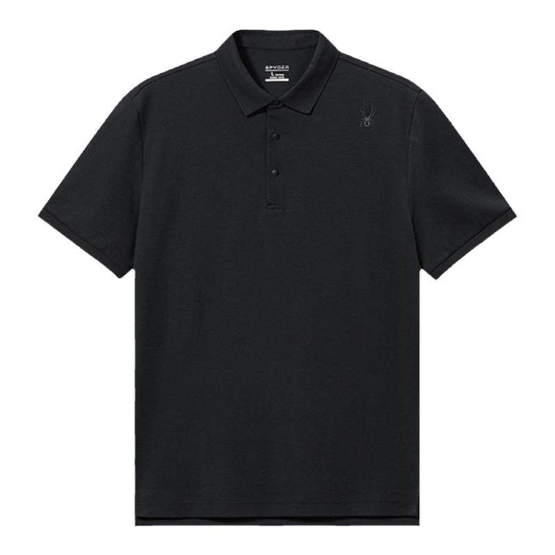 蜘蛛春夏男凉感舒适立领短袖POLO