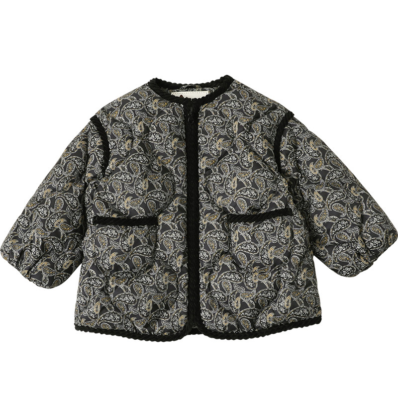 女童羽绒服中长款2024冬季新款中小童装宝宝羽绒服90绒[送帽子]