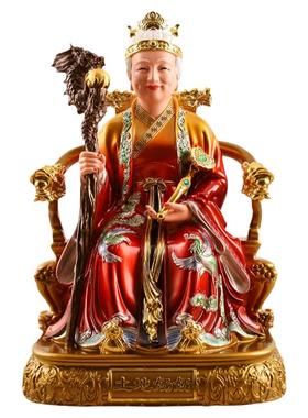 树脂土地公公土地婆婆供奉摆件