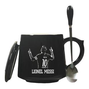 欧洲杯世界杯足球星水杯CR7周边礼品咖啡杯C罗梅西纪念品杯子定制