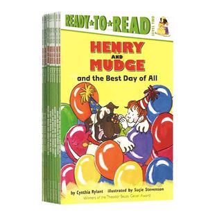 亨利和玛吉8本套装 英文原版 Ready To Read 汪培珽第二阶段 Henry and Mudge系列 5-12岁儿童情商管理读物 桥梁书 进口英语书籍
