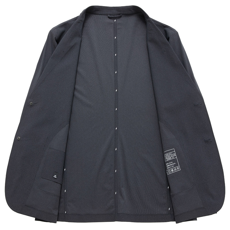 啄木鸟春季新品无痕压胶西服外套