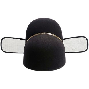 明制乌纱帽首服婚帽汉服翼善冠头冠大臣幞头直翅帽古代宋朝官帽子