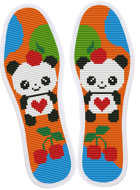 【2双套装】十字绣鞋垫