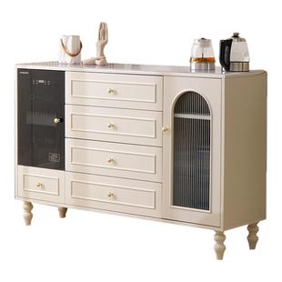 2025新款家用智能茶吧机置物柜一体法式高端饮水机茶水柜子带消毒