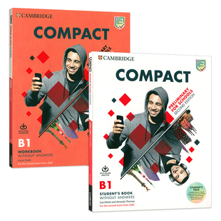 【麦凯思图书】原版进口Compact Key for Schools A2 B1级别新版剑桥KET考试备考冲刺教材教辅剑桥学生套装第二版青少版考纲pet