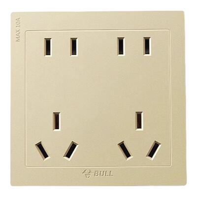 公牛开关插座五孔暗装家用金