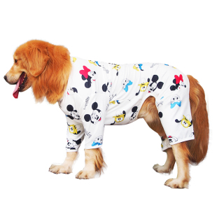 大狗狗服装休闲金毛轻薄防晒衣服四脚大型犬边牧萨摩夏季夏装薄款