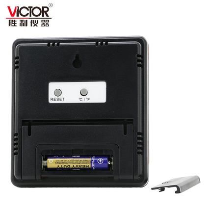 VICTOR胜利温湿度表VC230A/330大屏幕闹钟日历计室内温湿度家用型