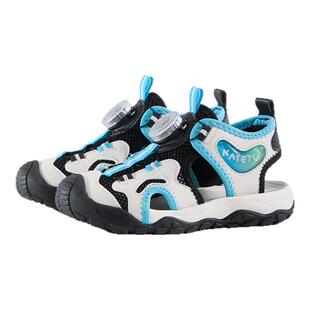 卡特兔女童童鞋儿童运动鞋夏季新品旋钮鞋男童防滑儿童宝宝凉鞋