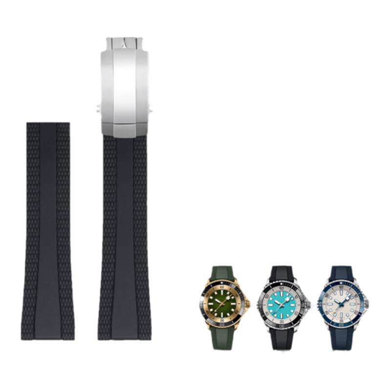 适用Breitling百年灵柔软橡胶手表带新款超级海洋复仇者22-18mm