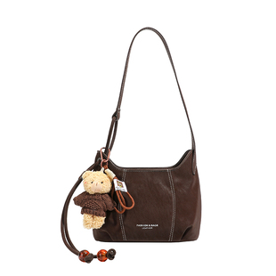 美拉德复古包包女式2025新款超火小众通勤托特包高级感单肩斜挎包