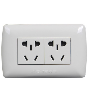 松日开关插座118型面板多孔家用九孔十孔六孔十二孔厨房墙壁暗装