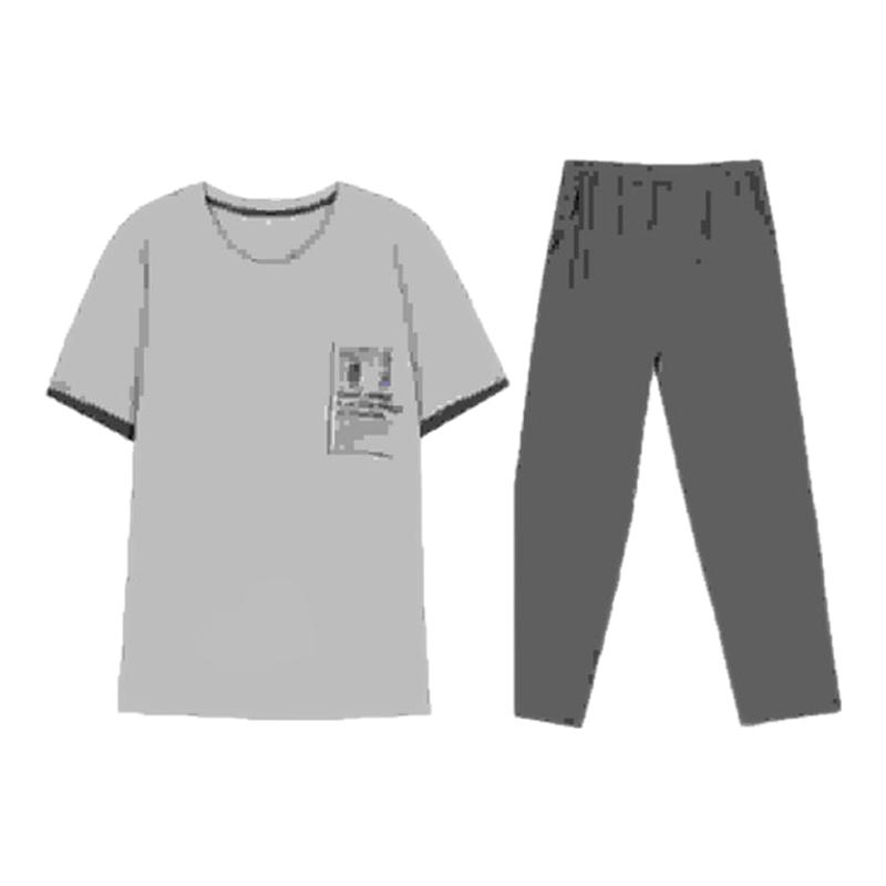 都市丽人男士睡衣FHH2D1舒肤棉短袖长裤舒适透气可外穿家居服套装