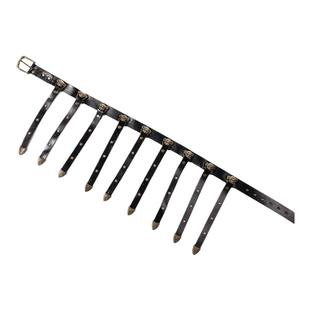 狻猊带蹀躞带革带腰带单扣搭圆领袍汉服腰带配饰唐朝明代日常腰带