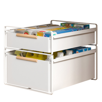 厨房橱柜内抽屉置物架抽拉式收纳