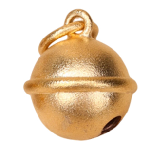 强保色沙金铃铛吊坠  diy手工编织蝴蝶结手链金色铃铛挂件配饰件