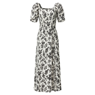 直降5折|歌莉娅连衣裙女夏季度假穿搭漂亮碎花裙大方得体开衩裙子