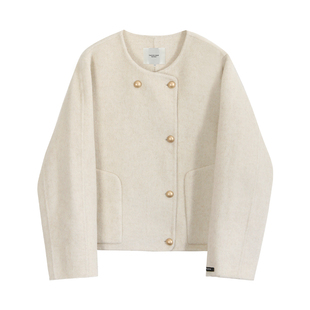 TAKIYAS SHOP 双面呢圆领外套/连帽外套