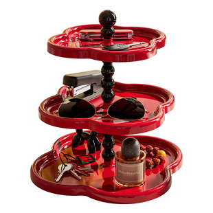 玄关钥匙收纳摆件轻奢高级感入户进门装饰托盘神器卧室客厅置物架