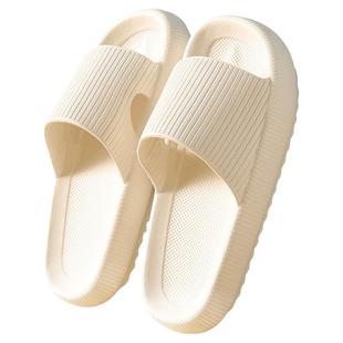 踩屎感拖鞋女夏季寝室内增高超软厚底防滑居家用情侣一对凉拖鞋男