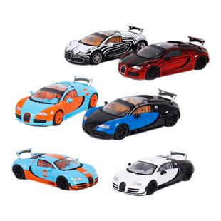 Mortal 1:64 布加迪威龙 Bugatti Veyron 威航超跑 合金汽车模型