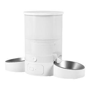 哈巴斯自动喂食器猫双碗宠物智能远程定时定量双猫咪多猫粮投喂器