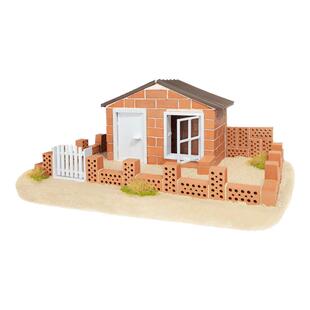 德国teifoc普雷罗沙滩别墅泥瓦匠儿童手工diy小屋盖房子砌墙玩具