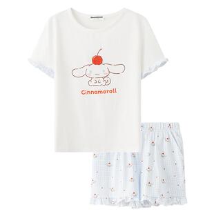 【Cinnamoroll官方正版授权系列】女夏季圆领套装家居服522791