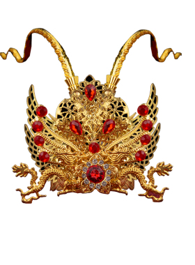 三太子哪吒中坛元帅神明合金头冠