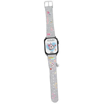 CA.双层闪粉表情兔表带