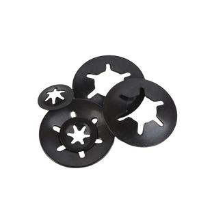 梅花孔挡圈65锰钢发黑轴承夹挡圈304不锈钢M3-M12梅花型轴夹挡圈