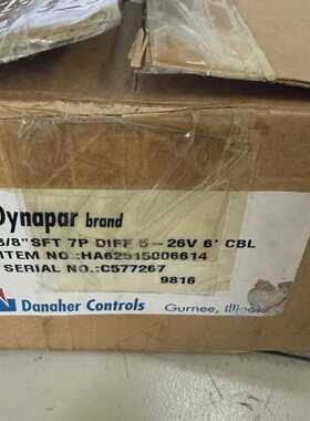 全新DynaparHA6251500661438英寸SFT7PDIFF526V6英尺CBL编码器