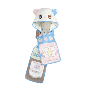 VANWALK松果部落 秋冬新款小众设计保暖围巾连帽女生毛线围脖披肩