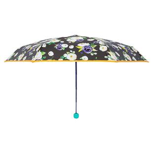 德国umbrella天蓝五折晴雨伞UPF50+防晒防紫外线便携折叠遮阳伞女