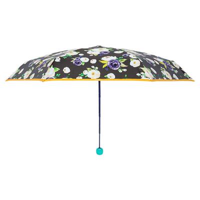 天蓝五折晴雨伞UPF50+防晒防紫外