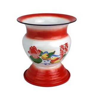 加厚23CM高脚搪瓷痰盂.儿童座便器 儿童小马桶 带防滑圈加厚痰盂