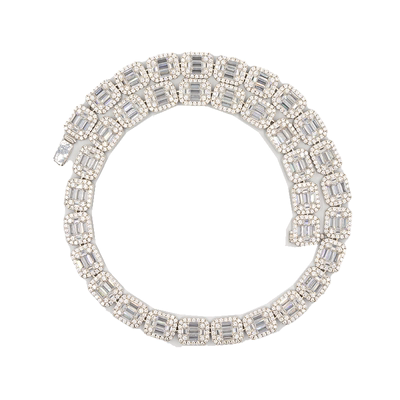 项链珠宝冰糖11mmbaguette