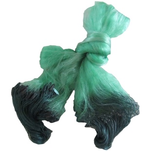 渔网绿丝网粘网加粗100米沉网鲫鱼网沾网挂网捕鱼网浮网三层鱼网