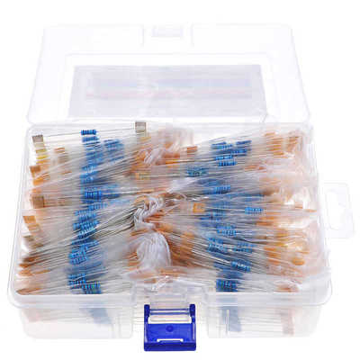 盒装 860件86种0.5W色环电阻元件包(0R1-10M) 1/2W金属膜电阻包