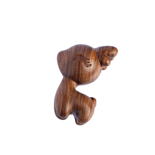 一路平安檀木小鹿汽车后视镜挂件可爱车载饰品新款吊坠创意摆件