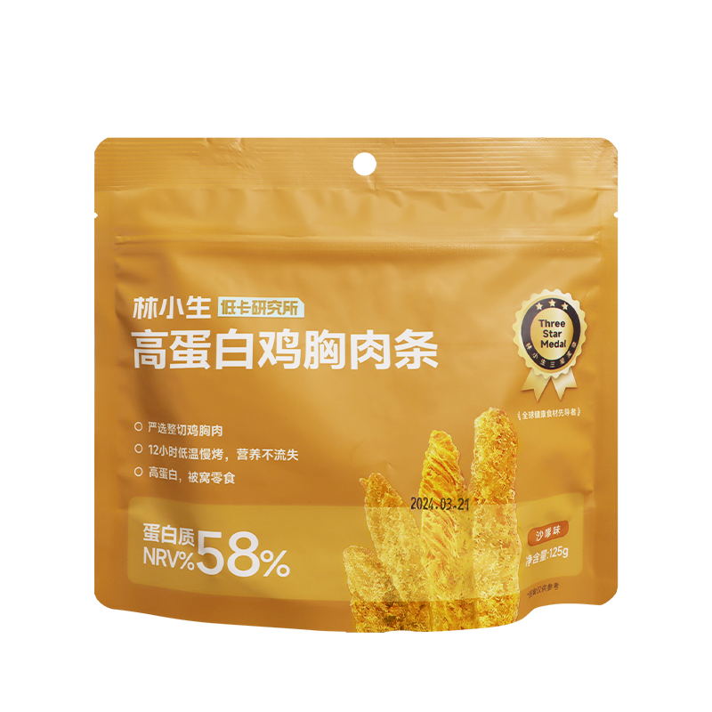 林小生高蛋白鸡胸肉条鸡肉干鸡肉条手撕肉干解馋低即食零食蛋白质