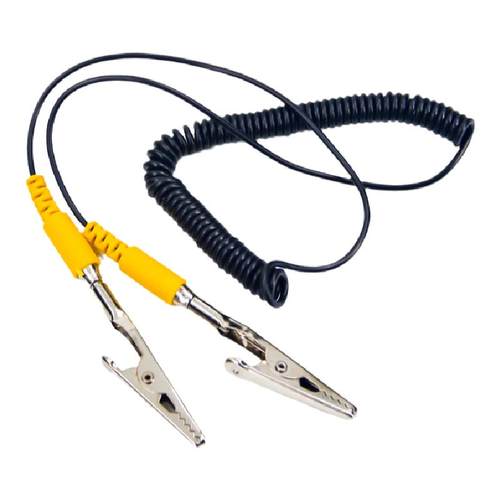 防静电接地线专用台垫接地扣装置pu静电胶皮星爪鳄鱼夹电脑连接线