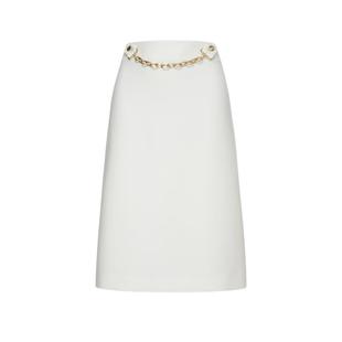 Scofield女装简雅气质A字半身裙修身短裙可拆卸链条2025秋冬新品