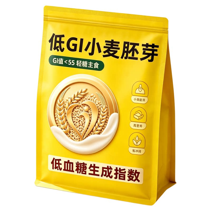 燕麦片早餐即食冲饮速食早餐老年人适合吃的食品粗粮低GI小麦胚芽